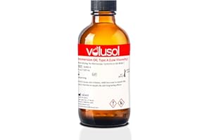 VOLU SOL Volu-Sol Microscope Immersion Oil - Type A (Low Viscosity), Safe for All Lenses, Precision PP Polycone 150 centisokes - Enhance Microscopy Clarity for Microscope Slide | Clear Vision 125mL / 4oz