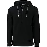 Cutter & Buck mens Roam Eco Half Zip Recycled Mens Pullover Hoodie
