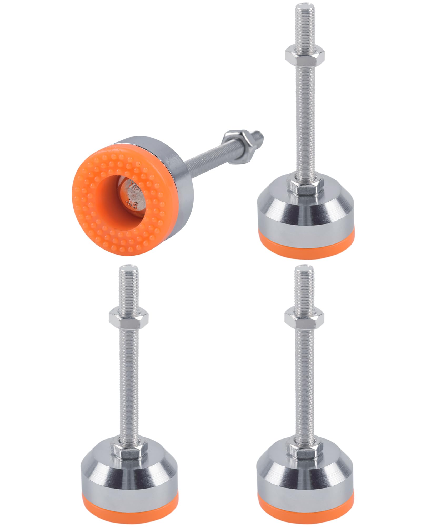 Tycoonest 4 PCS M8xThread 80xBase 40 Leveling Feet Adjustable Carbon Steel Machine Feet Heavy Duty Furniture Leveler for Furniture,Table, Cabinets, Workbench — image 1