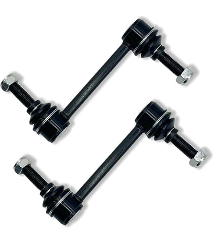 TRQ Rear Sway Bar Link Set For 2006-2010 Hummer H3 & 2009-2010 H3T - 2-Piece Kit, Direct Fit Replacement