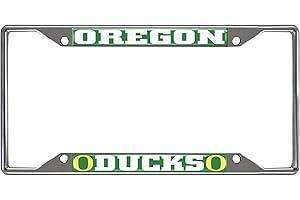 FANMATS NCAA Unisex-Adult Chrome Metal License Plate Frame