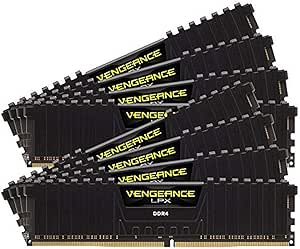 Corsair CMK128GX4M8B3000C16 Vengeance LPX 128GB DDR4 DRAM 3000MHz C16 Memory Kit , Black