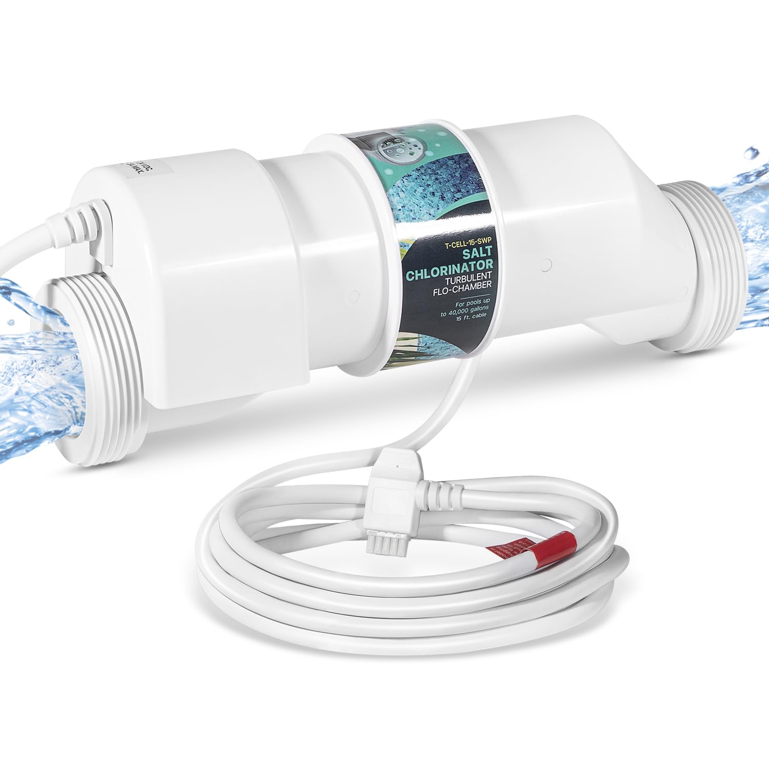 Photo 1 of T-CELL-15-SWP Salt ChIorination Cell Replacement for In-Ground Swimming Pools Up to 40,000 Gallons, Replaces for Hayward W3T-CELL-15, T-Cell 15
