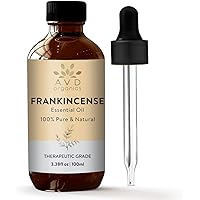 AVD Organics Frankincense Essential Oil 100ml | 100% Pure & Natural Frankincense Oil for Face, Hair | Woody & Earthy Aroma fo