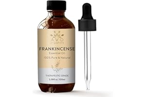 AVD Organics Frankincense Essential Oil 100ml | 100% Pure & Natural Frankincense Oil for Face, Hair | Woody & Earthy Aroma fo