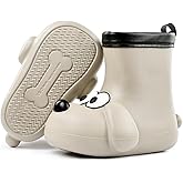 GUAGUA PRINCE Kids Rain Boots Toddler Rain Boots with Cute Puppy Design, Lightweight EVA Waterproof Mid-Calf Design for Boys & Girls, Anti-Slip Sole