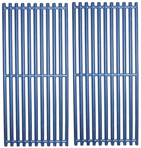 Music City Metals 61122 Matte Cast Iron Cooking Grid Replacement for Gas Grill Models Charbroil 463241013 and Charbroil 466241013, Set of 2