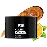 [Forbeaut] Classic Pomade – Strong Hold Water-Based Hair Wax for Men, Glossy Natural Finish, Lightweight Texture, Easy Rinse, Woody Citrus Scent, For Slicked-Back & Fringe Styles, 100g / 3.53 fl.oz