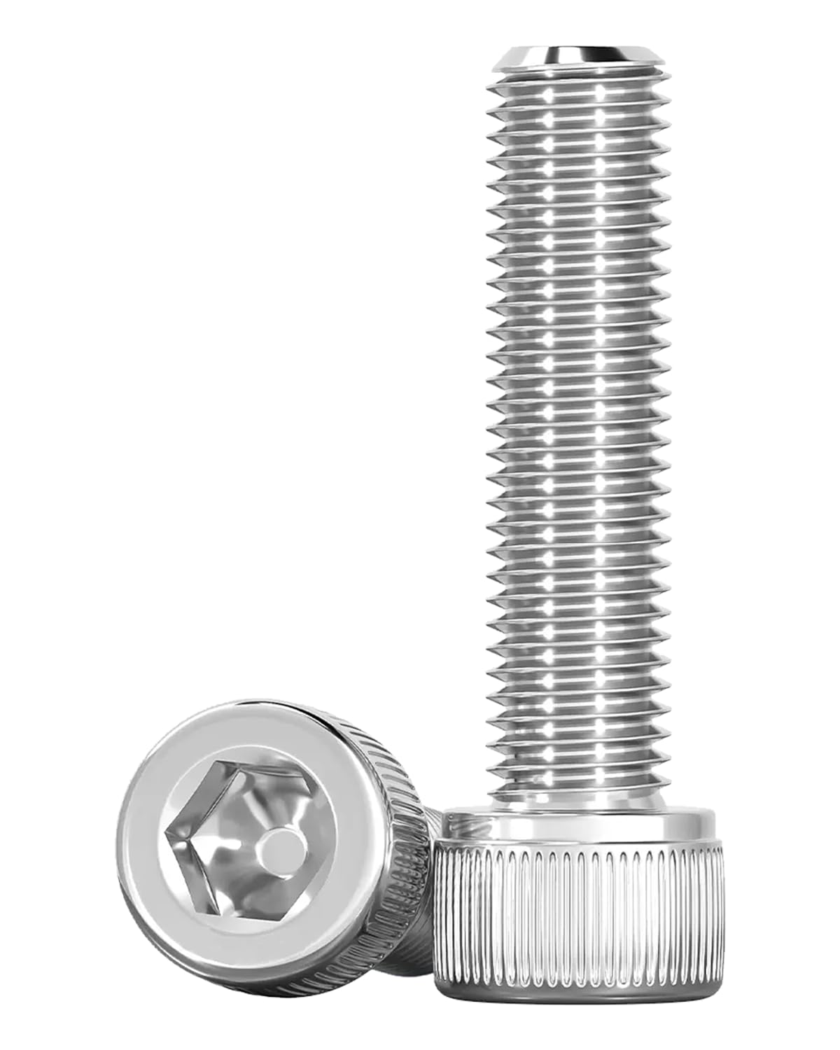 Drenky Socket Head Cap Screws Bolts 304 Stainless Steel Screws M6 X 30mm Socket Screws DIN 912 (ISO 4762) Cylinder Screws with Hexagon Socket, Pack of 20, M6 Fully Threaded Machine Screws