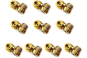 BAYWORD For Holley Carburetor 1/4-32 Gas Main JETS ASSORTMENT KIT The aperture size is:50 51 52 53 54 55 56 57 58 59,10 sets in total, 2 pcs per size,Thread size: 1/4"-32