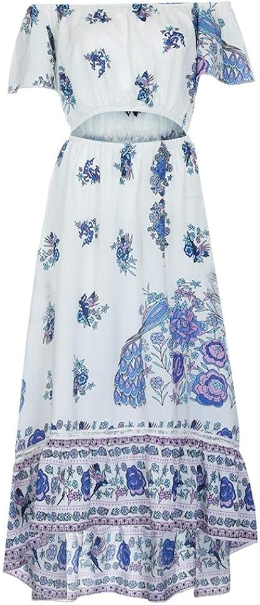 Women's Beach Dress Chiffon Retro Bohemian Length Estilo Simple Boho