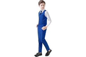 YAVAKOOR Boys Suits 5 Piece Slim Fit Suit for Kids Formal Ring Bearer Suits
