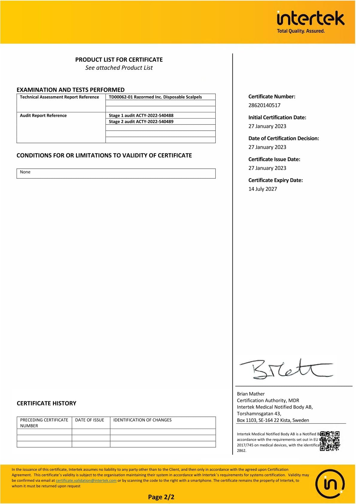 GIMA - Sterile Einweg-Skalpelle, Standardmodell, Nr. 22, 10er-Pack, 27066 3