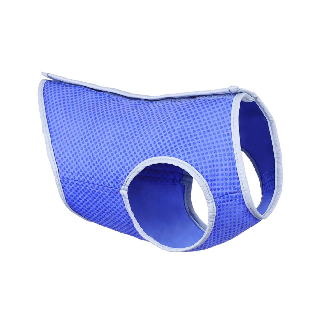 UKCOCO Pet Cooling Jacket - Dog Ice-cooling Harness, Pet Mesh Vest with Magic Tape - Keep Cool And Comfortable, Size M (Blue)