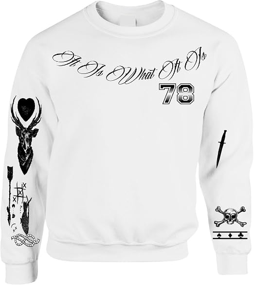 Allntrends Women's Sweatshirt 1D Louis Tomlinson Tattoo
