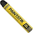 80623- B-E Paintstik Rough Surface Solid Paint Marker, Best for Very Rough Surfaces: Forgings, Castings, Concrete and Lumber, Black (12Pk) Made in USA