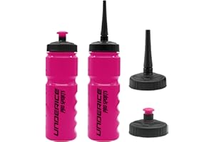 UICE Water Bottle with Straw,25.3oz 2 Pack,Easy Squeeze Bottles Built in Finger Grip, White Sport Water Bottles for Hockey,Cy