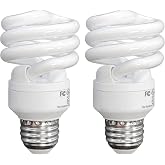 Xtricity Compact Fluorescent Light Bulbs T2 Spiral, E26 Base (2 Pack) | 23W (100W Equivalent), 2700k Soft White, 1600 Lumens, CFL, 120V - UL Listed