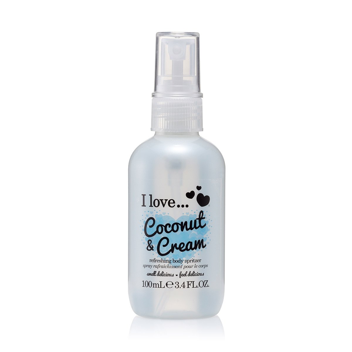 I Love Originals Coconut & Cream Body Spritzer, Formulated With Natural Fruit Extracts to Keep You Cool & Fragranced, Travel-Size Essential Providing On-The-Go Refreshment, Vegan-Friendly - 100ml