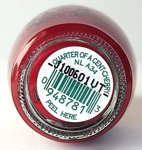 Nail Lacquer Quarter of a Cent-Cherry NL A34 .5oz - 1pc