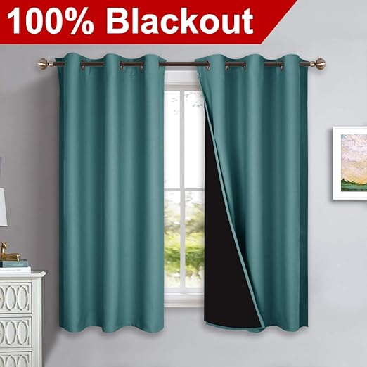Amazon Com Nicetown 100 Blackout Curtain Panels Thermal