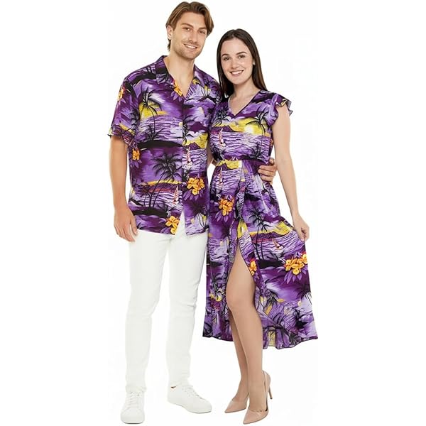 Women's Hawaiian Maxi Ruffle Luau Dress Blue Sunset at Amazon Women's Clothing store Women's Hawaiian Maxi Ruffle Luau Dress Blue Sunset at Amazon Women's Clothing store