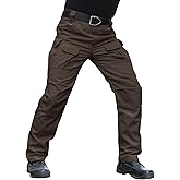 Hiwise Men's Stretch Tactical Pants Water Resistant Ripstop Cargo Pants Outdoor Lightweight EDC Work Hiking Pants