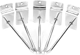 Nisorpa Slatwall Hooks 100 Pcs 8 Inch Metal Wall Display Garage Retail Store 4mm view 5