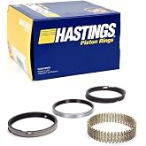 Set of Hastings MOLY +.030" Piston Rings Set compatible with Chevy SBC 327 350 383 5/64" 5/64" 3/16". Non-Vortec Engines (+.030 Bore 4.030).
