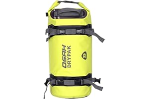 IRON JIA'S Motorcycle 500D PVC Waterproof Reflective Tail Duffle Bag Saddle Dry Luggage Outdoor Accessories Green 25L