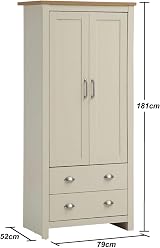 TAD Timber Art Design UK Lisbon 2 Piece Bedroom Set Cream Oak Top view 4