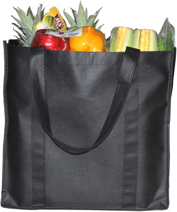 Belinlen 6 Pack Reusable Grocery Tote Bags Hold 44+ lbs (20 KG