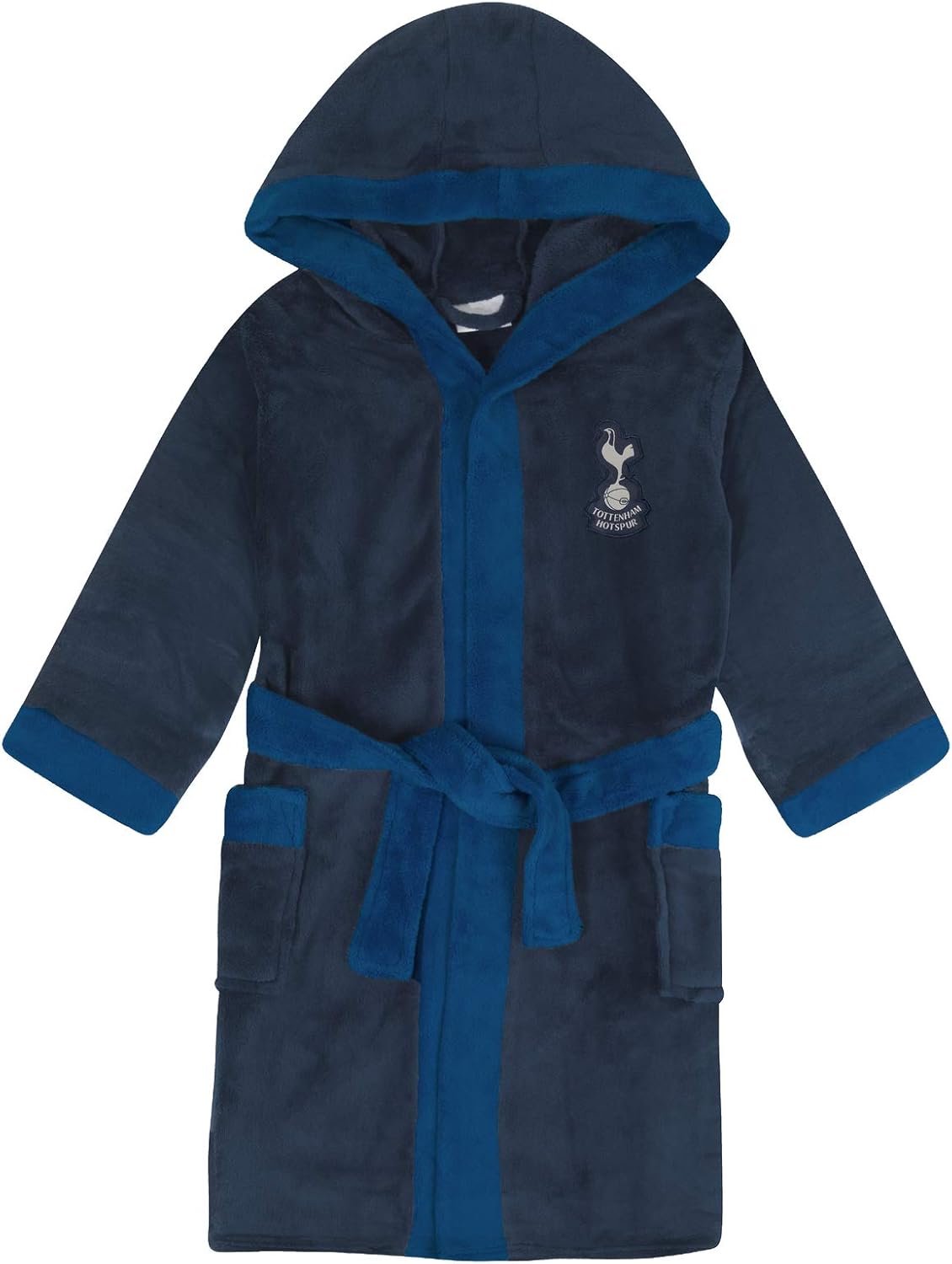 Tottenham Hotspur FC Official Gift Mens Fleece Dressing Gown Robe Navy Large Amazon.co.uk Clothing