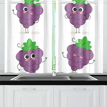 Amazon Com Yumoing Grape Cute Fruit Character Set Kitchen