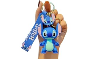 UIHJASO Cartoon Keychains for Girls Boys, Cute Kawaii Keychain, Backpack Key Chain Accessories Wristlet Key chain Car Charms