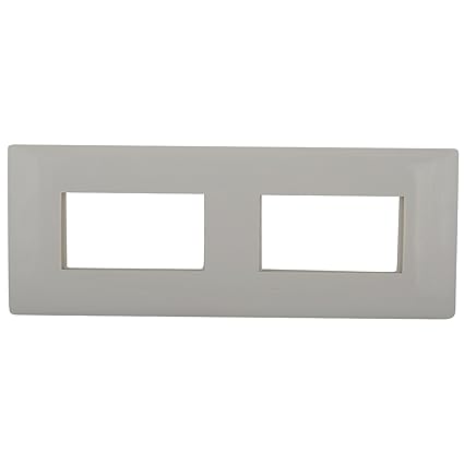 LEGRAND Polycarbonate Mylinc 6 Module Plate (White, Standard Size)