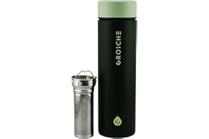 GROSCHE Toronto 16oz Insulated Infuser Flask - Stainless Steel, Leakproof, Perfect for Tea, Coffee, and Fruit Infusion, Home,