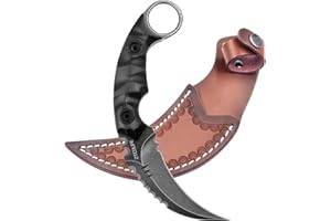 CLYZSTU Full Tang Hunting Knife,Fixed-Blade Hunting Knives,Fixed Raptor Claw Knife,Multifunctional Survival Knife,3.5 Inch Bl