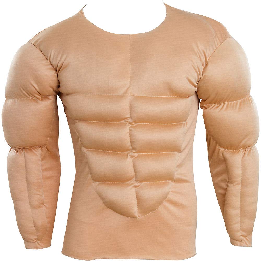 AMSCAN Muscle Shirt Halloween Costume Accessory for Men, One Size