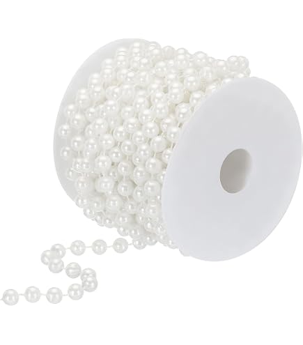 1 chaîne de perles rouges beaux accessoires de bricolage à la mode