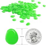 GLOCARNIVAL Glow Pebbles Green 480 pcs Outdoor Garden Pathway Rocks view 3
