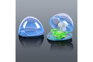 Xthuge Pacifier Box,Pacifier Case,Pacifier Holder Case,Pacifier Clip,Pacifier Container for Travel,BPA Free,Pacifier Accessories 2 Pack （Sky Blue）