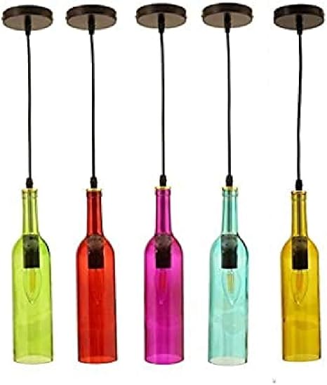 jandei lampara colgante 5 botellas