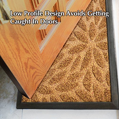 GrayBunny GH-6760A Premium Quality Indoor Mat | 18 x 30 inches | Interior Doormat with Anti-Skid Rubber Back | Water Absorbent, Stain Resistant, Quick Drying, Easy to Clean, Low Profile Door Mat