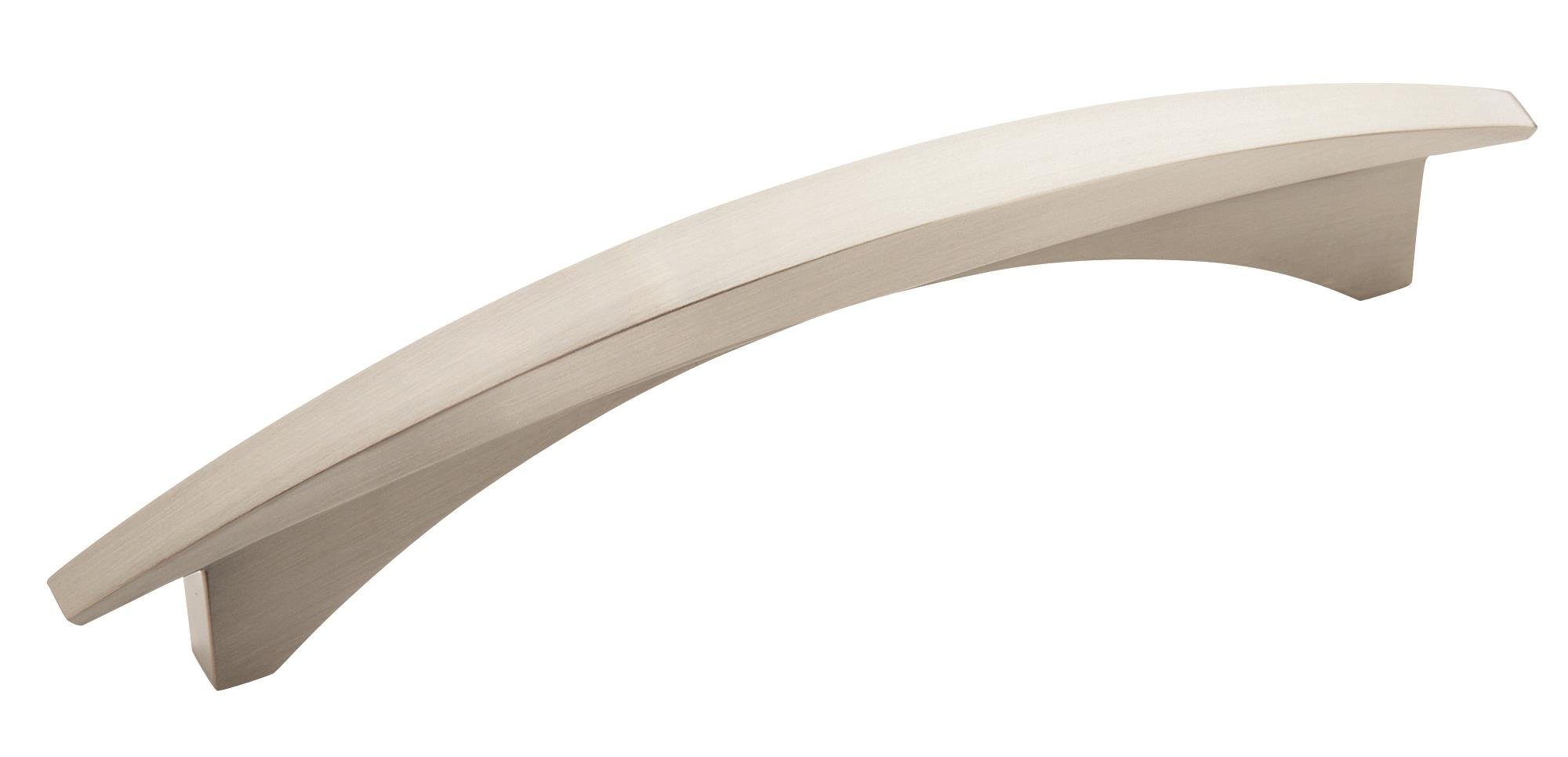 Amerock | Cabinet Pull | Satin Nickel | 5-1/16 inch (128 mm) Center to Center | Essential'Z | 1 Pack | Drawer Pull | Drawer Handle | Cabinet Hardware