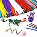 Mydio 200 Pack 12 Inch Chenille Colored Pipe Cleaners for Arts and Crafts,Random Color