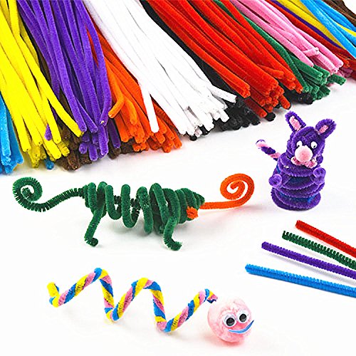 Mydio 200 Pack 12 Inch Chenille Colored Pipe Cleaners for Arts and Crafts,Random Color - Thumbnail 2
