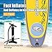 Goplus Inflatable Stand up Paddle Board Surfboard SUP Board with Adjustable Paddle Carry Bag Manual Pump Repair Kit Removable Fin for All Skill Levels, 6