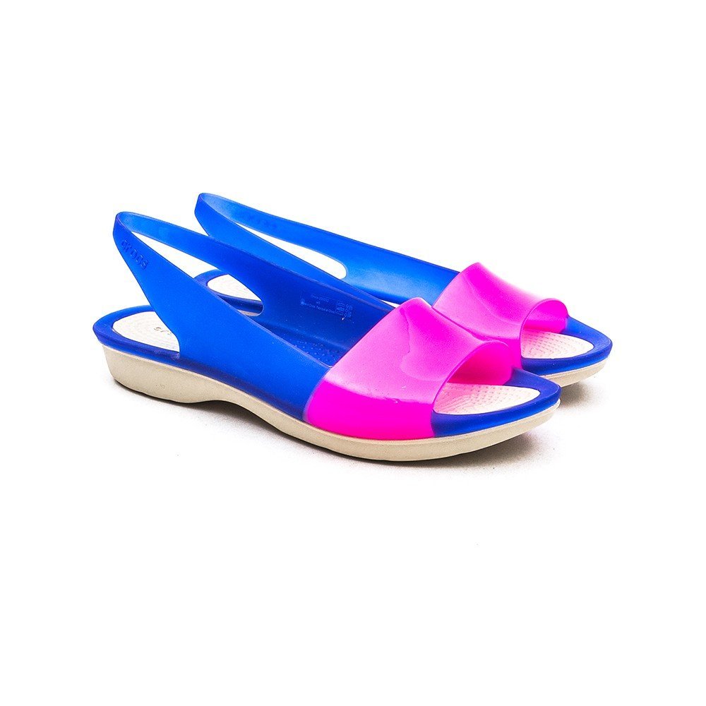 crocs women's cerulean blue stucco fashion sandals