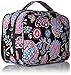 Vera Bradley Luggage Women's Large Blush & Brush Makeup Case Alpine Floral Cosmetic Bag